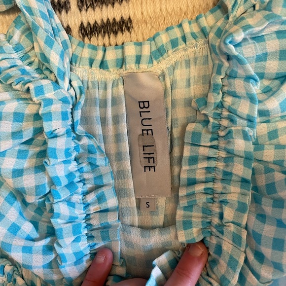 Bluelife blue and white romper size extra small - Picture 2 of 2
